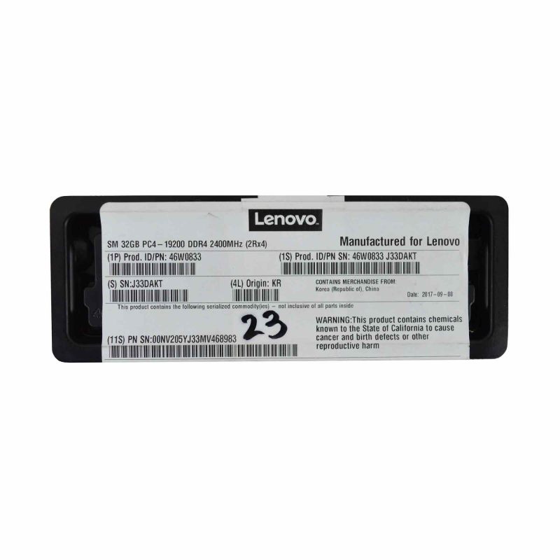 رم سرور Lenovo 32GB TruDDR4 Memory (2Rx4, 1.2V) PC4-19200 CL17 HQ